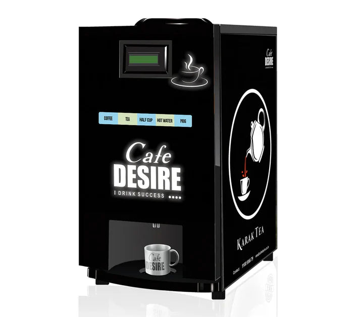 LED Coffee Machine 4 Lane | Four Beverage Options | Fully Automatic Tea & Coffee Vending Machine