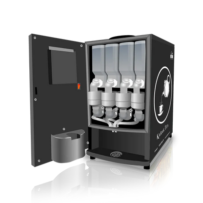 LED Coffee Machine 4 Lane | Four Beverage Options | Fully Automatic Tea & Coffee Vending Machine